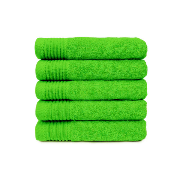 The One Handdoek 450 gram 50x100 cm Lime (5 stuks)