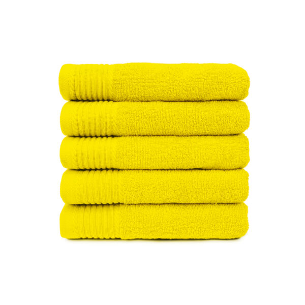 The One Badhanddoek 450 gram 70x140 Geel (5 stuks)