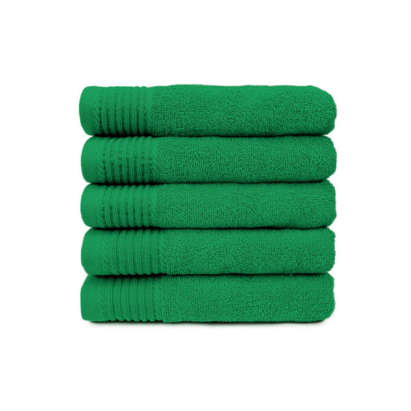 The One Handdoek 450 gram 50x100 cm Groen (5 stuks)
