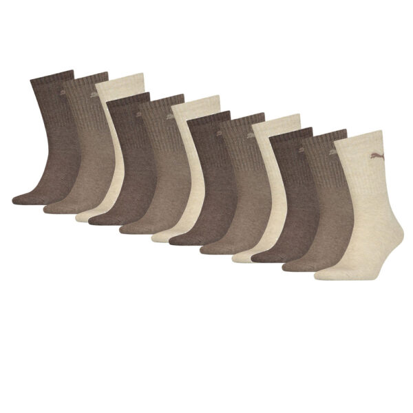 Puma Sportsokken Light Brown Melange 12-pack-35/38