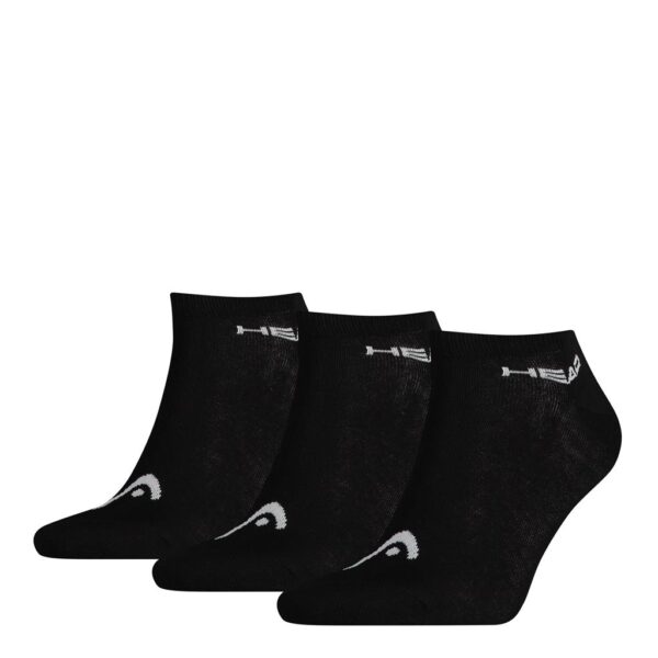 Head 3-pack Unisex Sneaker Sock Black-35-38