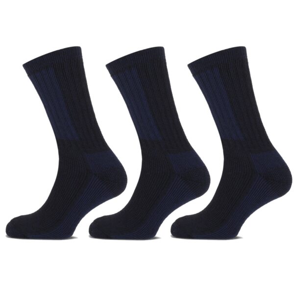 Basset Thermosokken Merinowol 3-pack Marine-47/50