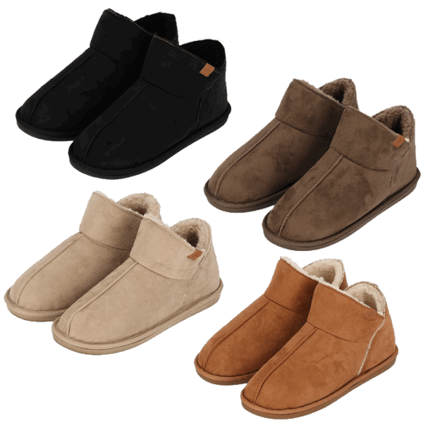 Apollo Pantoffels Dames Boots Suede Beige-41/42