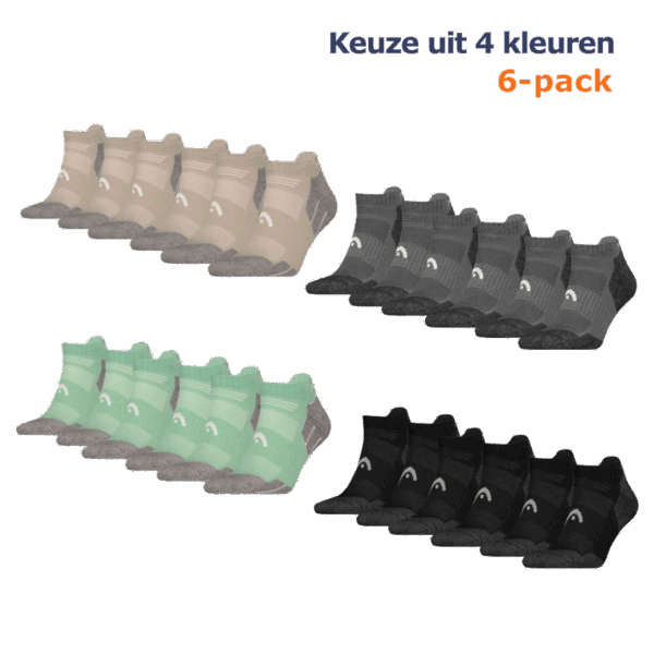 HEAD Wandelsokken All Climates Hiking Sneaker 6-pack Licht Groen-39/42
