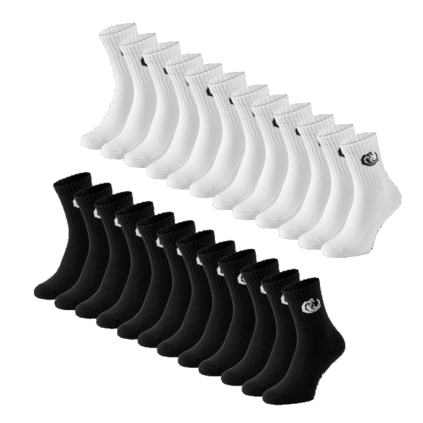 Vinnie-G Sportsokken 12-pack Zwart-43/46