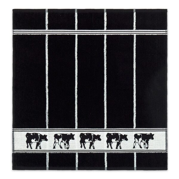 DDDDD Keukendoek Koeien Zwart