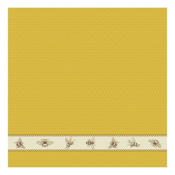 DDDDD Theedoek Bees Geel