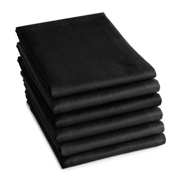 DDDDD Theedoek Logo Zwart - 6 stuks