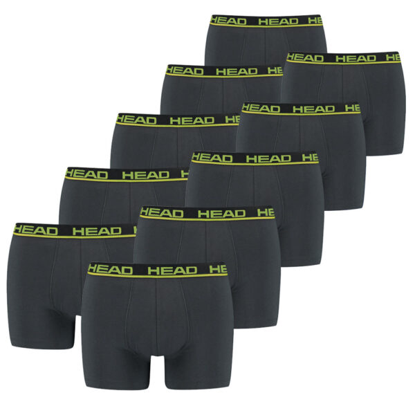 Head Boxershorts 10-pack Phantom / Lime Punch-L