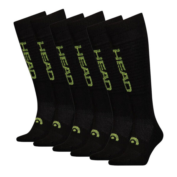 HEAD Skisokken Unisex Logo Kneehigh 6-pack Black Combo-35/38