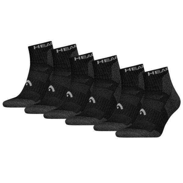 HEAD Wandelsokken All Climates Hiking Quarter 6-pack Zwart-43/46