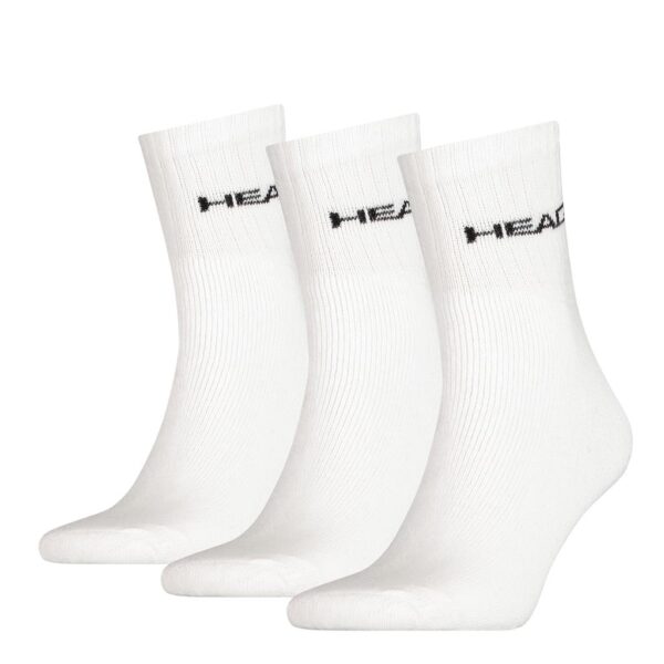 Head Short Crew Sock 3-pack White-35-38