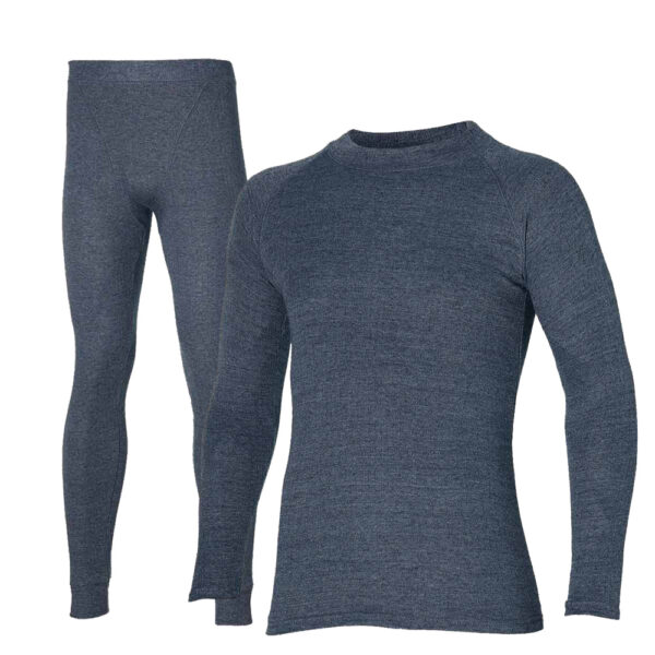 Heatkeeper Thermoset Heren Comfort - Thermoshirt + Thermo Legging - Antraciet Melange-XL