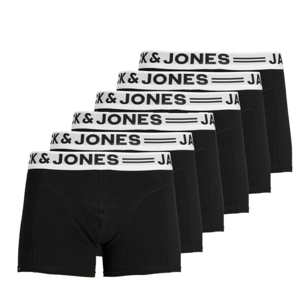 Jack & Jones Boxershorts SENSE Trunks 6-pack Zwart-L