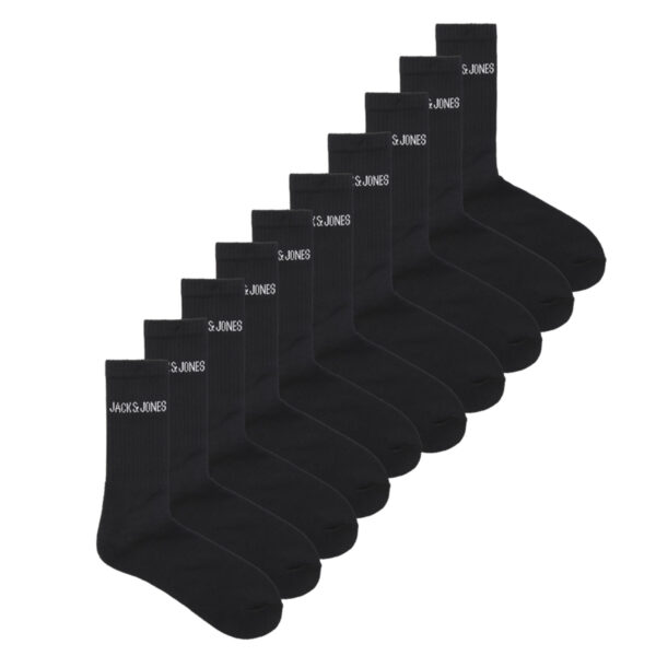 Jack & Jones Sportsokken Heren JACREGEN 10-pack Zwart-One size (41-46)