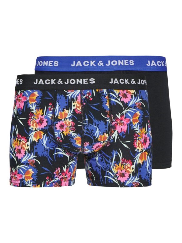 Jack & Jones Boxershorts JACBOTANIC 2-pack Zwart-L