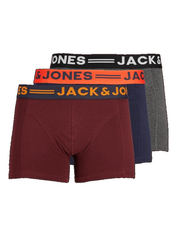 Jack & Jones Boxershorts JACLICHFIELD Trunks 3-pack Burgundy-M