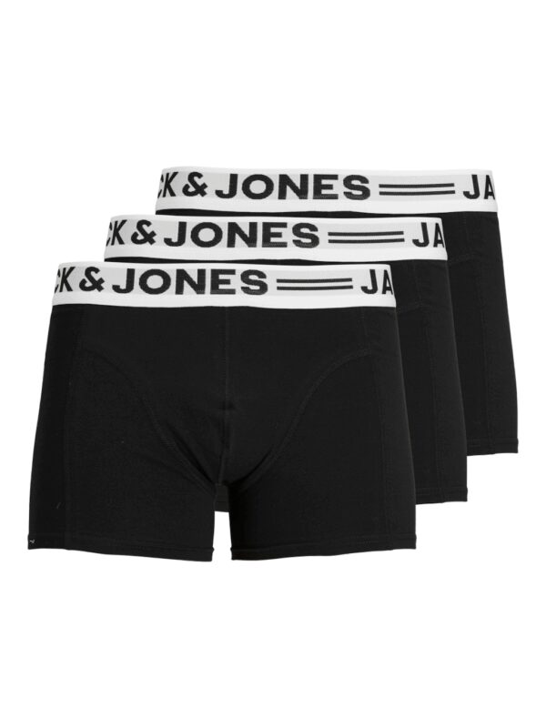 Jack & Jones Boxershorts SENSE Trunks 3-pack Zwart-L