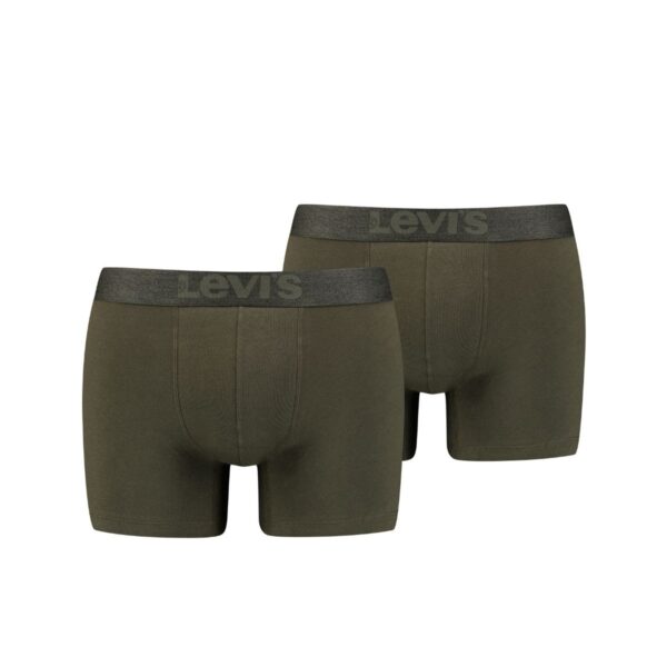 Levi's Boxershorts Melange WB Organic Cotton 2-pack Khaki-M