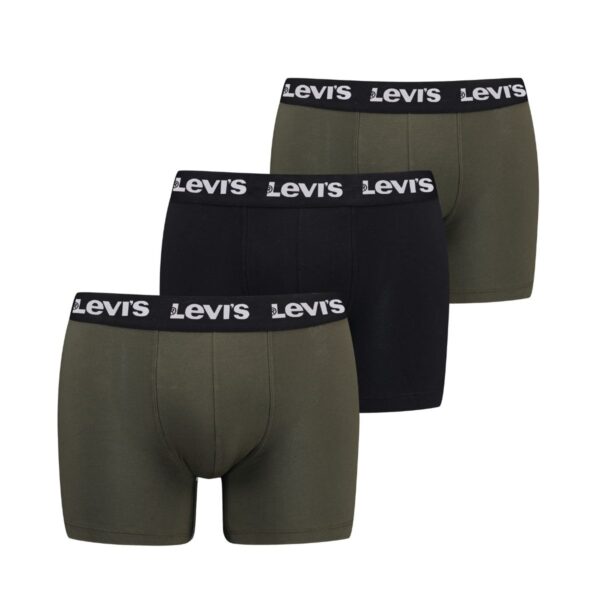 Levi's Boxershorts Repeat Logo 3-pack Khaki-L