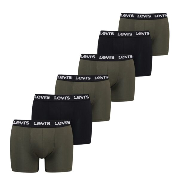 Levi's Boxershorts Repeat Logo 6-pack Khaki-S