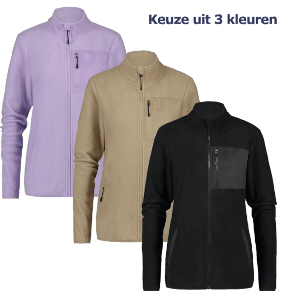 Poederbaas Four Seasons Fleece Vest Dames Zand-XS