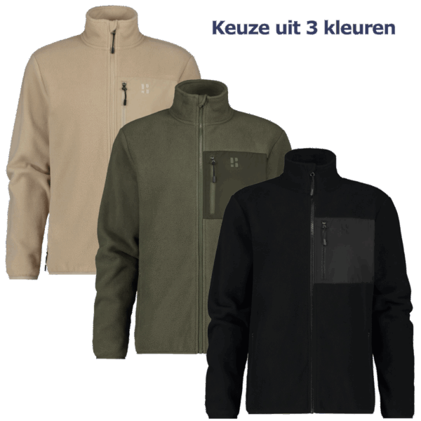 Poederbaas Four Seasons Fleece Vest Heren Groen-L