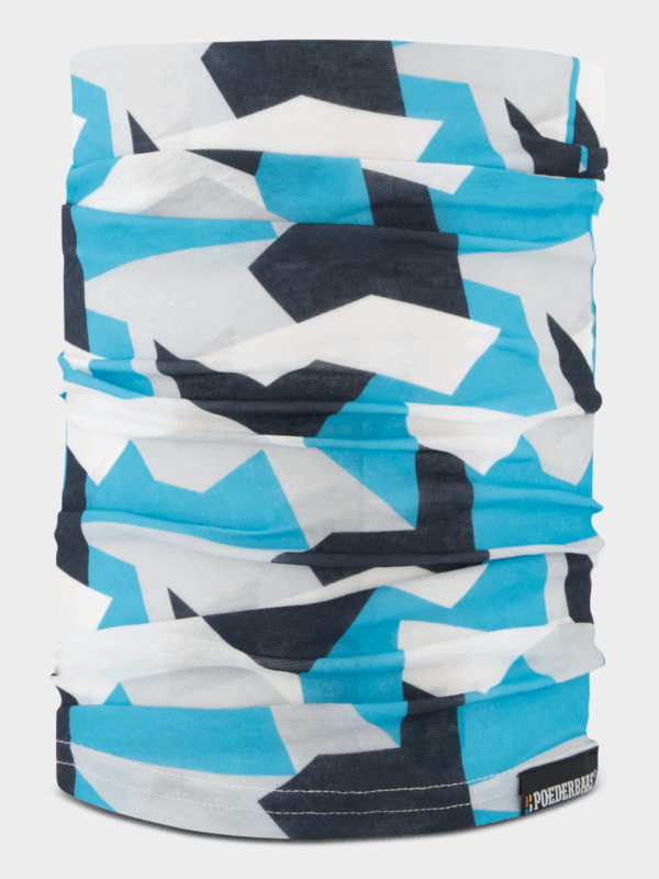 Poederbaas Nekwarmer Blauw / Wit