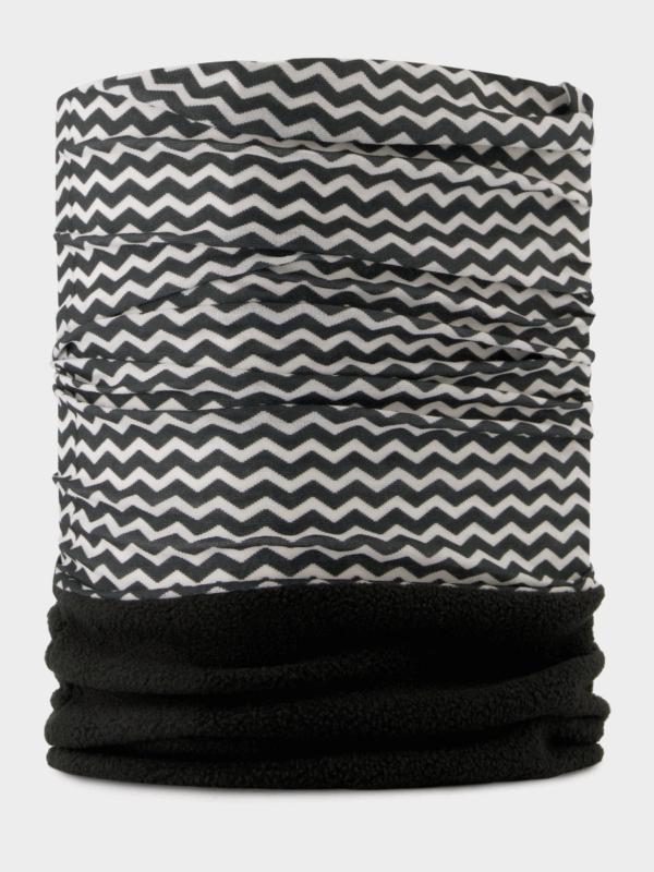 Poederbaas Nekwarmer Zwart / Wit