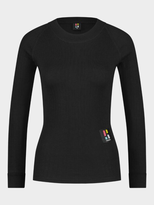 Poederbaas Thermoshirt Dames Pro Zwart-L