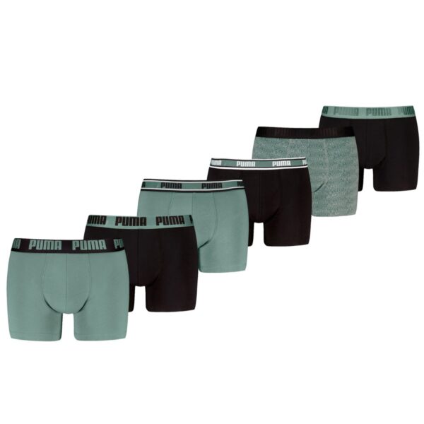 Puma Boxershorts 6-pack Sage / Black-XXL