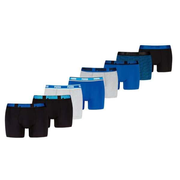 Puma Boxershorts 8-pack Black / Blue / Grey Melange-L