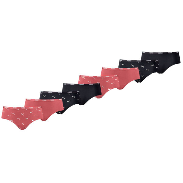 Puma Dames Hipsters Cat Logo 8-pack Zwart/Heartfelt-L