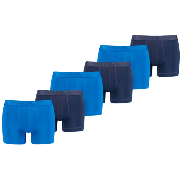 Puma Sport Boxershorts Microfiber 6-pack Blauw-M