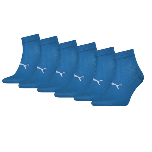Puma Sport Quartersokken Light 6-pack Blauw-43/46