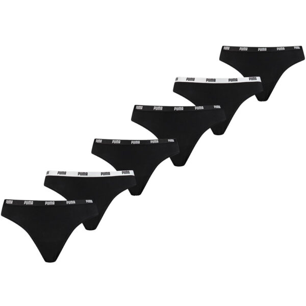 Puma String Dames Zwart 6-Pack-S