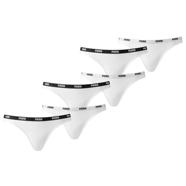 Puma Bikini Slip Dames Wit 6-Pack-XL