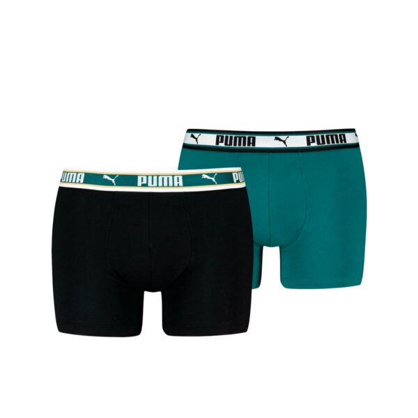 Puma Boxershorts Dual Logo 2-pack Sea Green-M