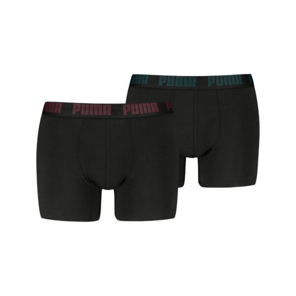 Puma Boxershorts Everyday Basic 2-pack Black / Burgundy / Green-XL