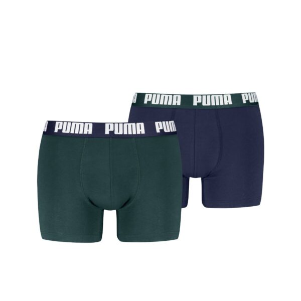 Puma Boxershorts Everyday Basic 2-pack Green / Navy-L