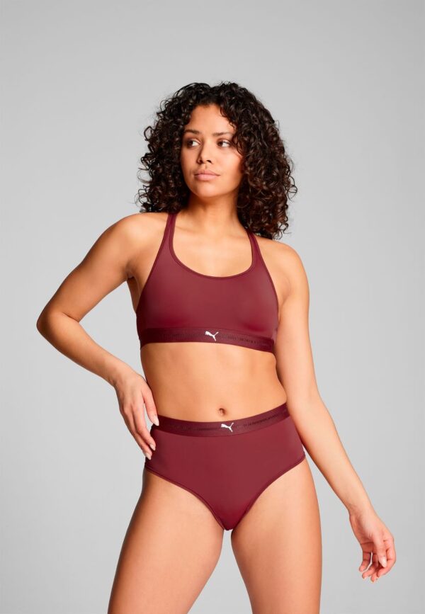 Puma Dames Sport Top Padded Burgundy-S