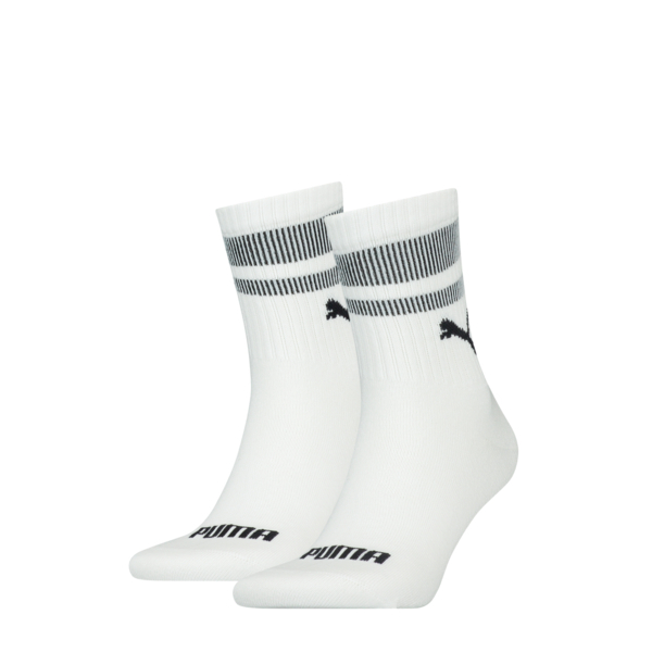 Puma Sokken Short Crew New Heritage 2-pack Wit / Zwart-35/38