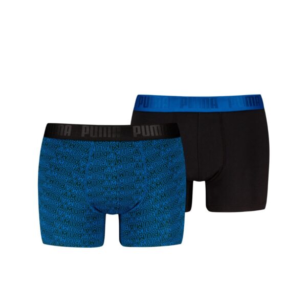 Puma Boxershorts Printed 2-pack Royal Blue / Black-XXL
