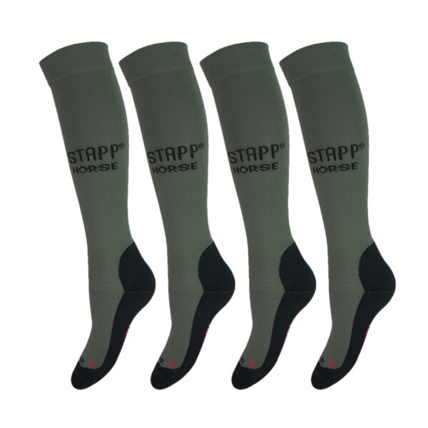STAPP Horse Paardrijsokken Deocell 4-pack Militair-35/38