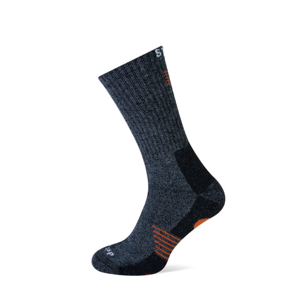 STAPP Wandelsokken Techno Bamboo Dark Grey Orange-47/50