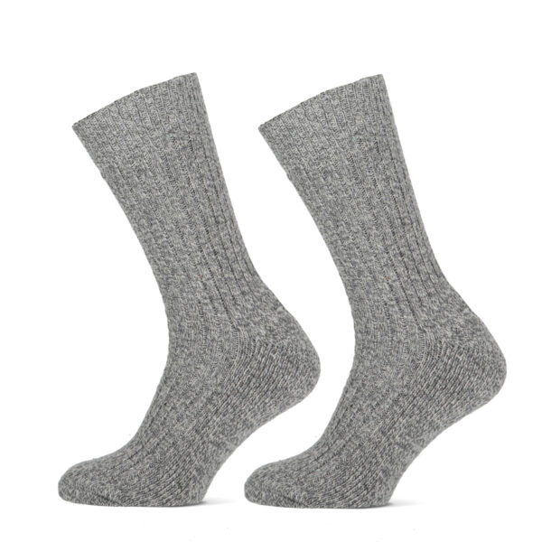 STAPP Werksokken Heren Yellow Norwegian 2-pack Grey Melange-43/46