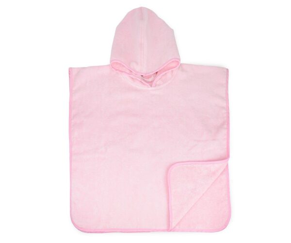 The One Baby Poncho met Capuchon Light Pink
