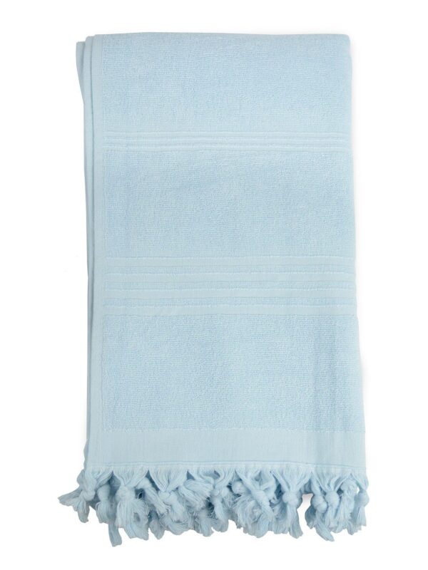 The One Towelling Terry hamamdoek Licht Blauw