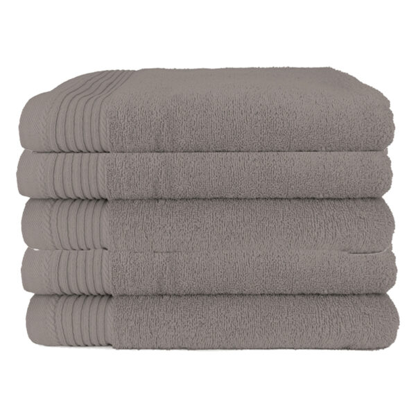 The One Badhanddoek Deluxe 70x140 550 gram Taupe (5 stuks)