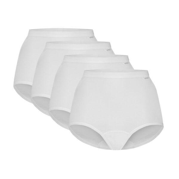Ten Cate Basics Organic Cotton Stretch High Waist Slip 4-pack Wit-M